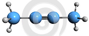 3D image of Butyne skeletal formula