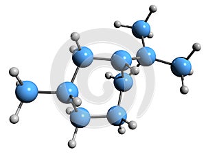 3D image of Caran skeletal formula