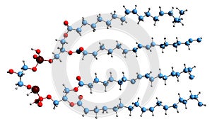 3D image of Cardiolipin skeletal formula