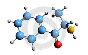 3D image of cathinone skeletal formula