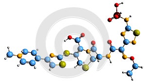 3D image of Ceftaroline fosamil skeletal formula