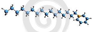 3D image of Cetylpyridinium chloride skeletal formula