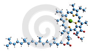 3D image of Chlorophyll ? skeletal formula