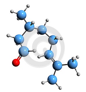 3D image of Citronellal skeletal formula
