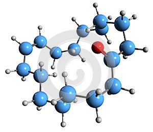 3D image of Civetone skeletal formula