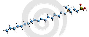 3D image of Coco-Sultaine skeletal formula