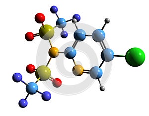 3D image of Comins\' reagent skeletal formula