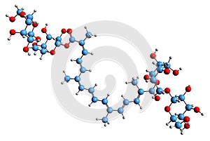 3D image of Crocin skeletal formula