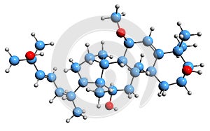 3D image of Cucurbalsaminol B skeletal formula