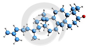 3D image of Cycloartenol skeletal formula