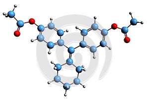 3D image of Cyclofenil skeletal formula
