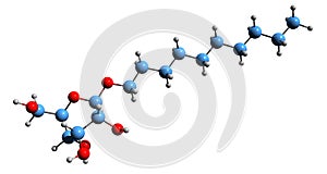 3D image of Decyl glucoside skeletal formula