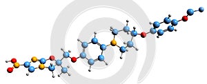 3D image of Delamanid skeletal formula