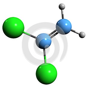 3D image of Dichloroethene skeletal formula