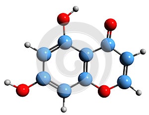 3D image of dioxychromone skeletal formula