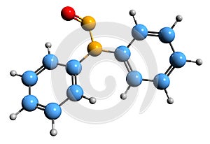 3D image of Diphenylnitrosamine skeletal formula