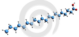 3D image of Eicosapentaenoic acid skeletal formula