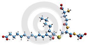 3D image of Eoxin C4 skeletal formula