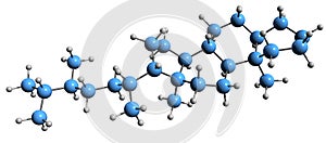 3D image of Ergostane skeletal formula