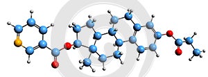 3D image of Estrapronicate skeletal formula