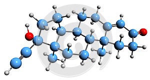 3D image of Ethisterone skeletal formula