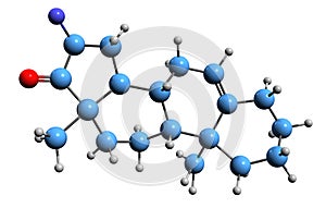 3D image of Fluasterone skeletal formula