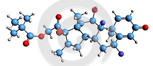 3D image of Flumetasone pivalate skeletal formula