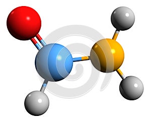 3D image of Formamide skeletal formula