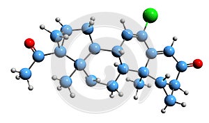 3D image of Gestaclone skeletal formula