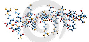 3D image of Ghrelin skeletal formula