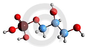 3D image of Glycerol 3-phosphate skeletal formula