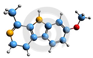 3D image of Harmaline skeletal formula