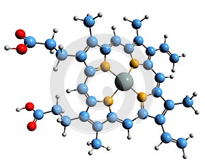 3D image of Heme B skeletal formula