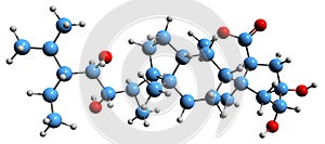 3D image of Homobrassinolide skeletal formula