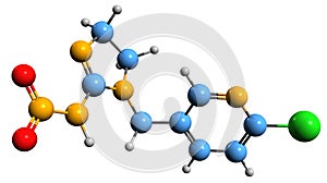 3D image of Imidacloprid skeletal formula