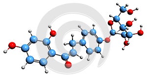 3D image of Isoliquiritin skeletal formula