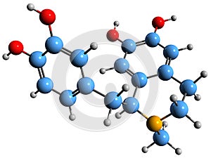 3D image of laudonozoline skeletal formula