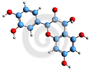 3D image of Leucocyanidin skeletal formula