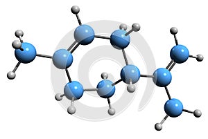 3D image of Limonene skeletal formula