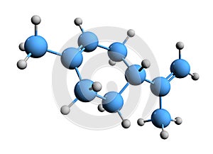 3D image of limonene skeletal formula