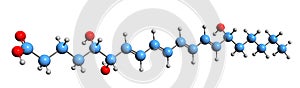 3D image of Lipoxin A4 skeletal formula
