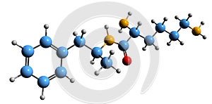 3D image of Lisdexamfetamine skeletal formula
