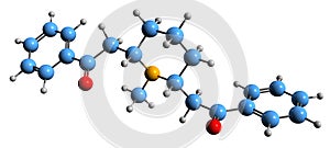 3D image of Lobelanidine skeletal formula