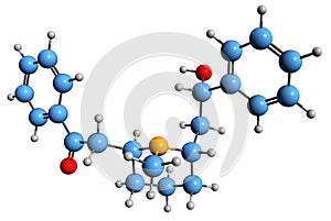 3D image of Lobeline skeletal formula