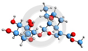 3D image of Loganin skeletal formula