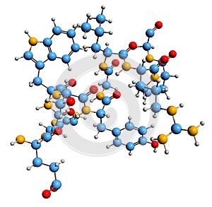 3D image of Luteinizing hormone-releasing hormone skeletal formula