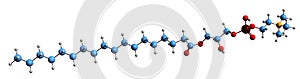 3D image of Lysophosphatidylcholine skeletal formula