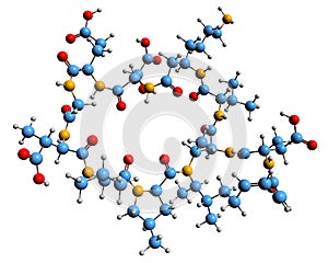 3D image of Malacidin ? skeletal formula