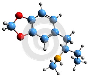 3D image of MBDB skeletal formula