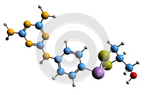 3D image of Melarsoprol skeletal formula